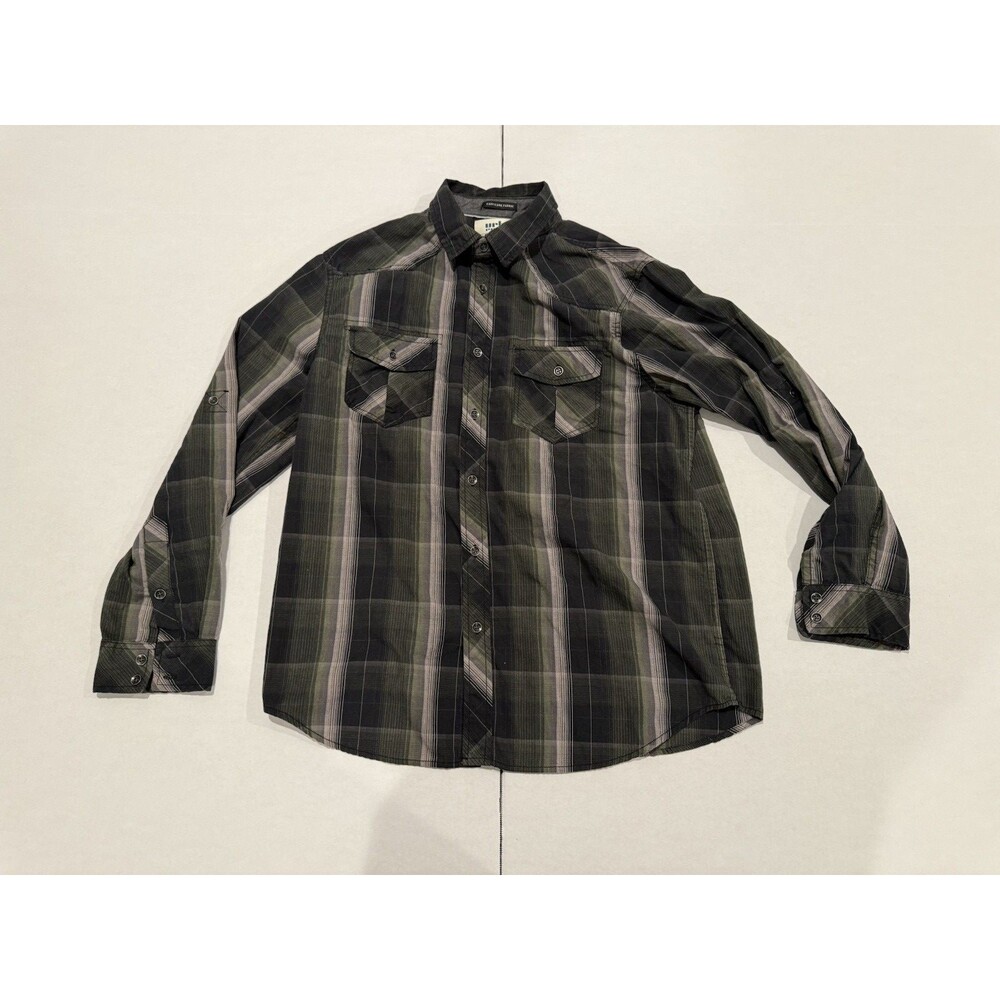 Urban Pipeline Men's  Large Long Sleeve Button Down Shirt Easy Care Fabric